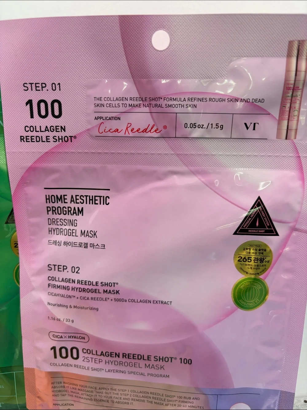 5 Collagen Needle Shot Face Mask - Multi-Color Hydrating Sheet Set